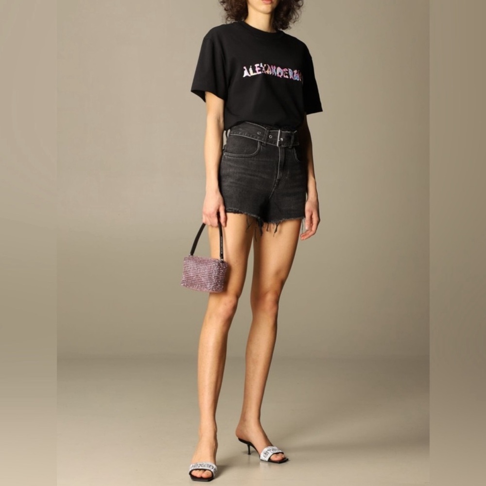 Alexander Wang high waisted shorts with belt